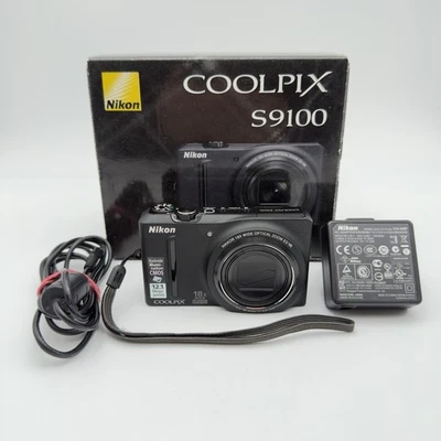 Nikon Coolpix S9100 Schwarz OVP - Kompakte Digitalkamera Reisekamera - Getestet - Bild 1 von 4