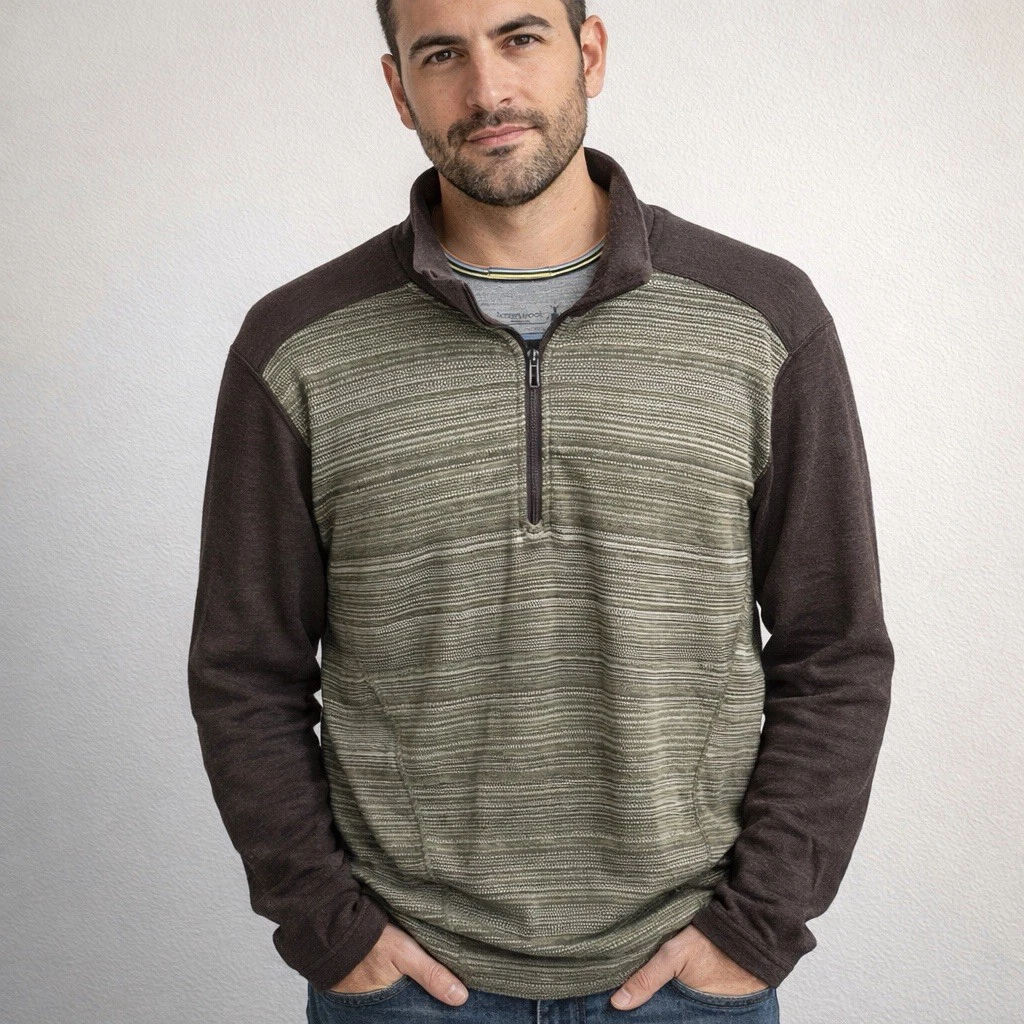 Smartwool Merino 250 Quarter Zip Men’s Medium Brown Green Long Sleeve Base Layer
Opens in a new wind