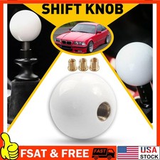 Universal Acrylic Glossy White Round Ball Shift Knob Manual Gear Shifter Part A Universal Acrylic Glossy White Round Ball Shift Knob Manual Gear Shifter Part A