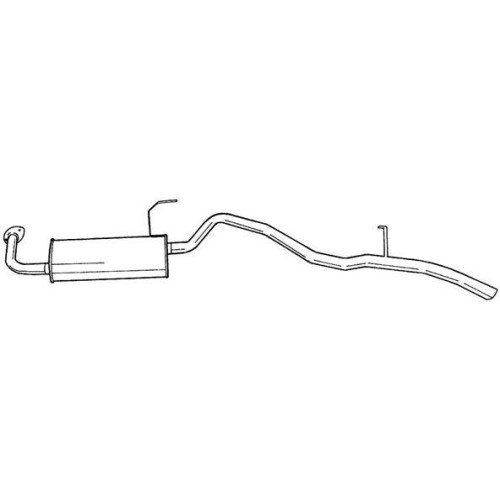 Silencieux arrière Sigam 44601 pour Toyota essence avec collier de serrage en acier