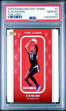 PSA 10 A'ja Wilson 2025 Panini Instant WNBA THE LOGO #2 Print Run /1447