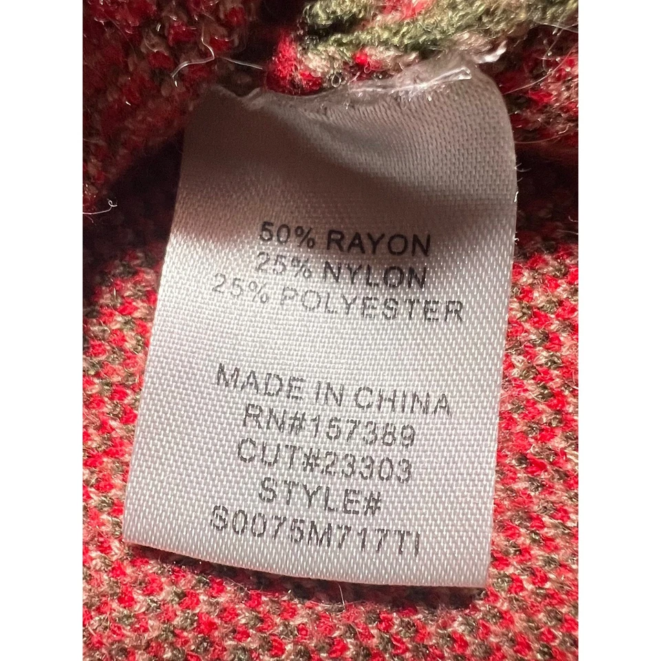 Suéter Original Verde Oliva Champiñón Bordado Cuello Redondo Talla M Foto 3 de 4