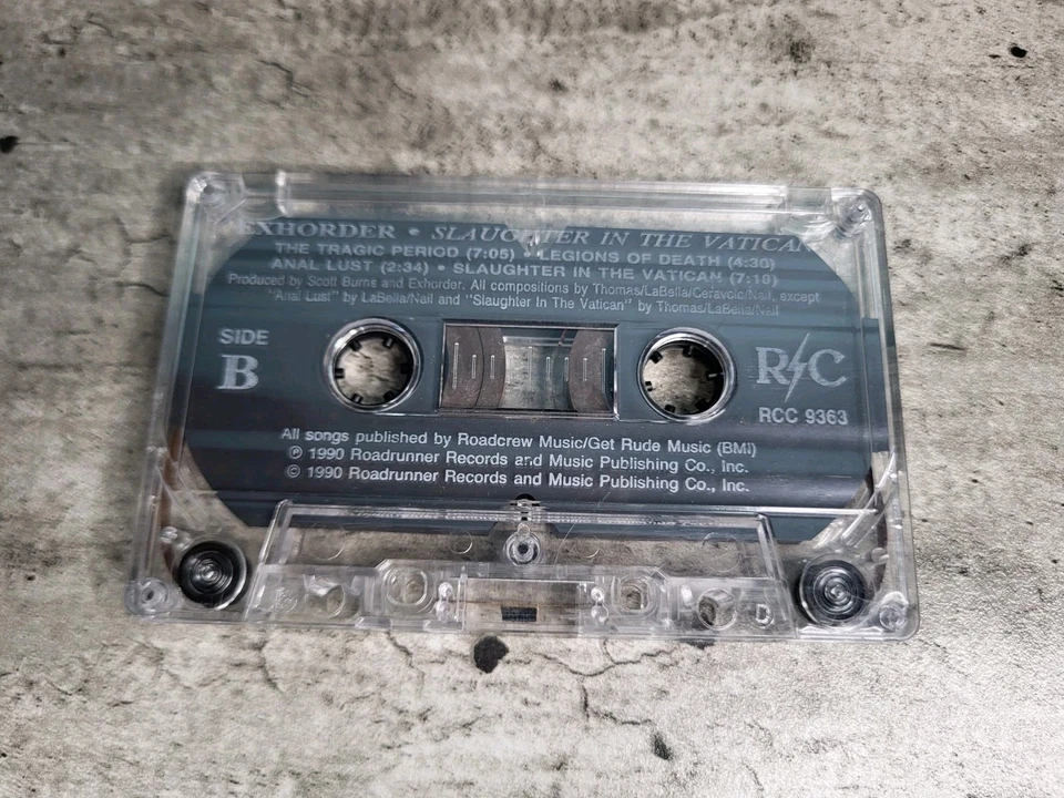 Exhorder: Slaughter In The Vatican Cassette Tape 1990 Roadrunner Records RARE - Image 4 of 4