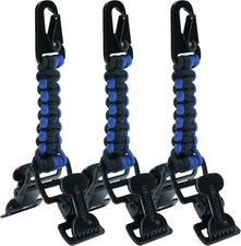 MELOTOUGH Glove Clips Tactical Clip Paracord Work Blue 3 