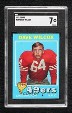1971 Topps Dave Wilcox #189 SGC 7 HOF 07qw
