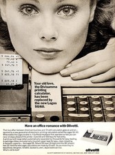 1974 Olivetti: Have an Office Romance Vintage Print Ad