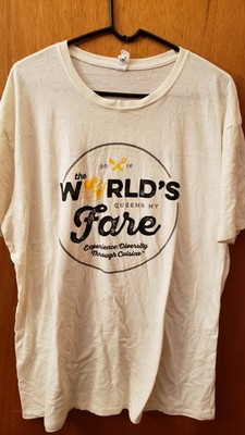 THE WORLD'S FARE 2018 Unisex TEE SHIRT  XL QUEENS NY  Clothes clothing CUISINE T