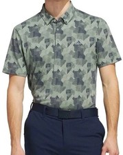 Adidas Golf Men's Go-To camo Printed Polo Shirt JF9024 Size Small New