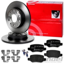 brembo BREMSSCHEIBEN 258mm + BEL&Auml;GE HINTEN f&uuml;r MERCEDES A-KLASSE W168 VANEO W414
