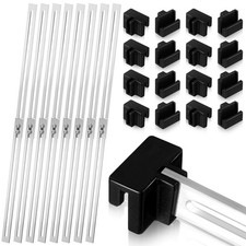 24 Pcs Metal Adjustable File Cabinet Rails Set Include 16 Hanging File Rail C...