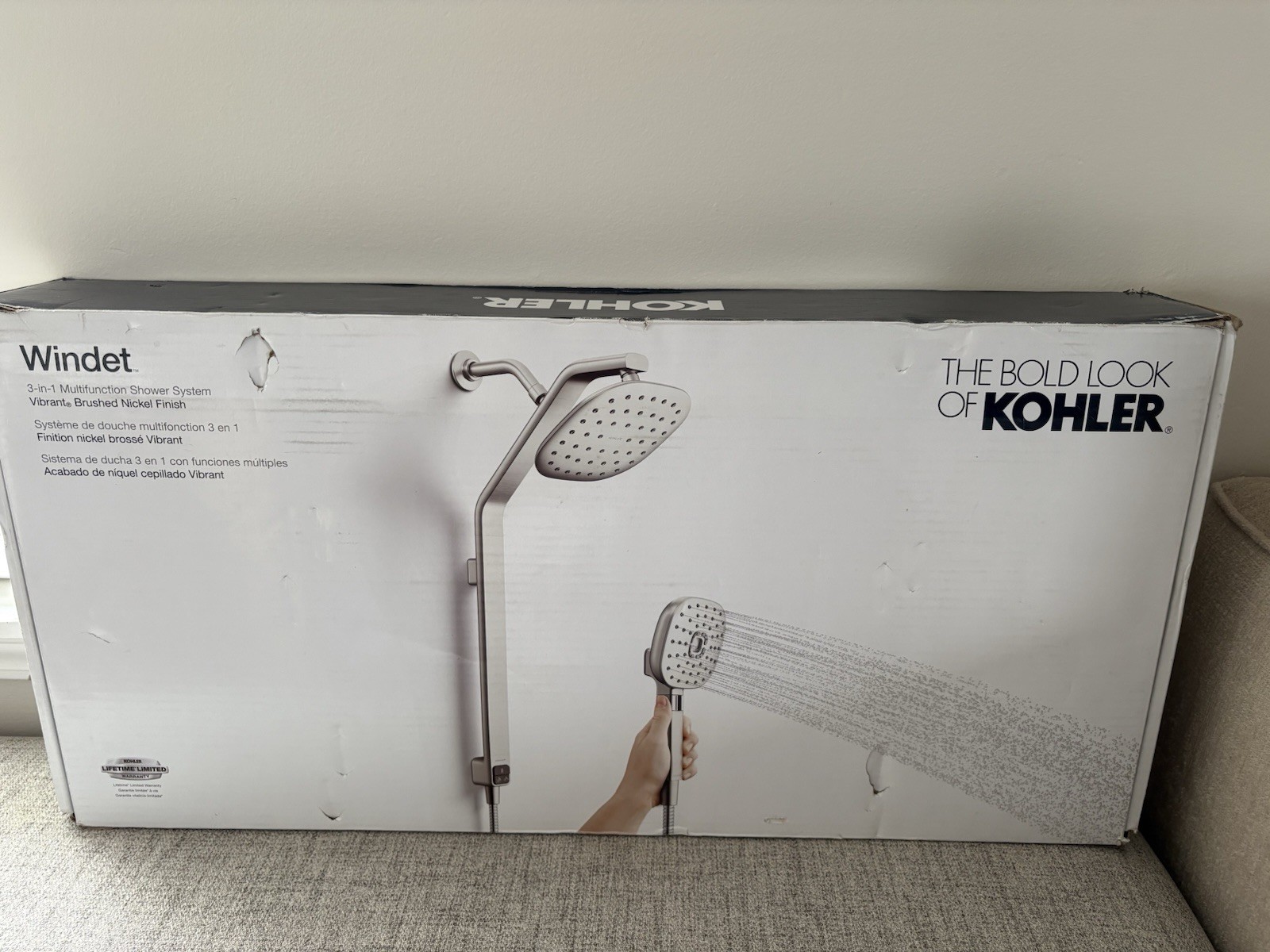 Kohler Shower Head & Handheld Combo Brushed Nickel (New)