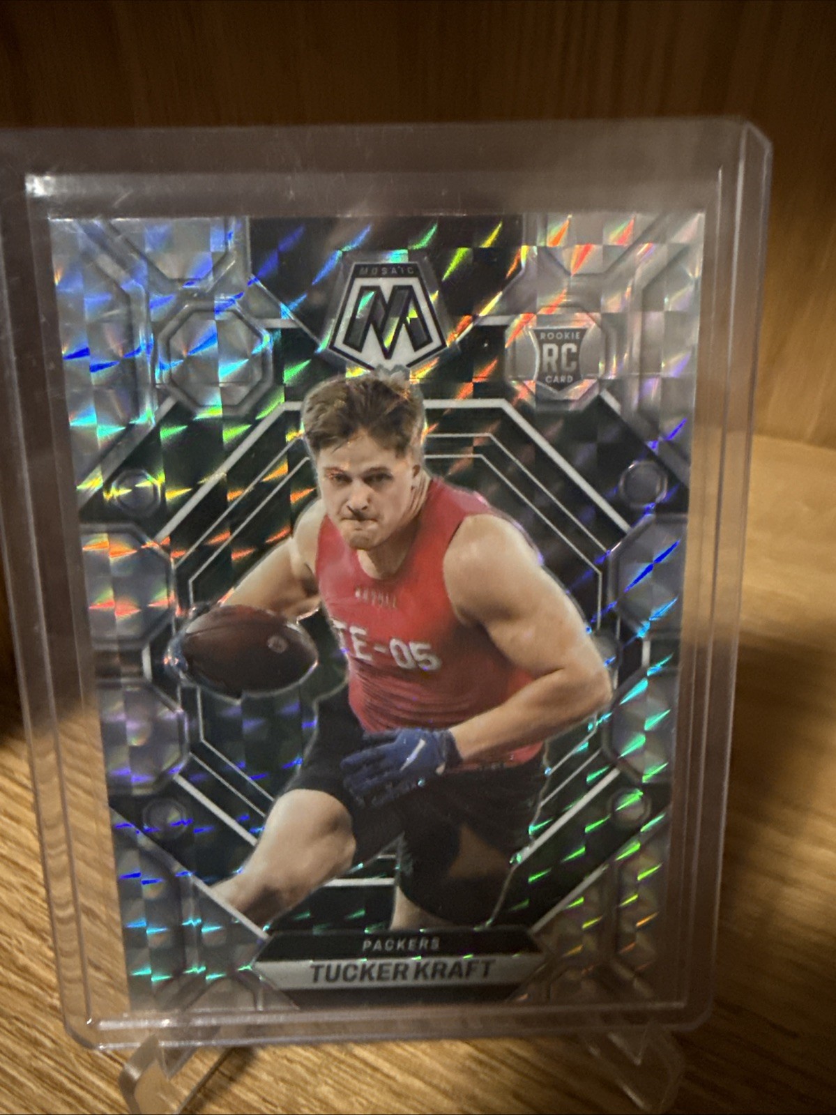 2023 Panini Mosaic - Rookies Tucker Kraft #368 Mosaic Prizm RC Packers