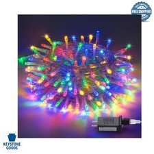 300 LED Multicolor Christmas String Lights - Indoor/Outdoor, 8 Modes