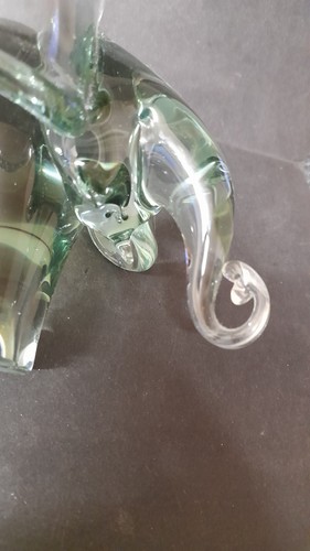 NGWENYA Glass Kingdom of Swaziland Large 5" Elephant Figurine Paperweight - Picture 7 of 9