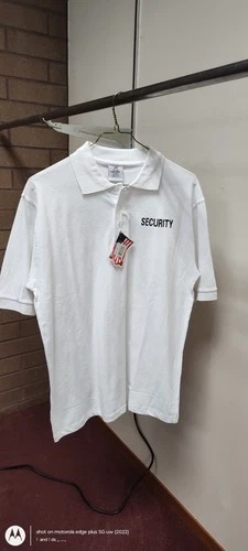 White Polo shirt for Security - product listing photo
