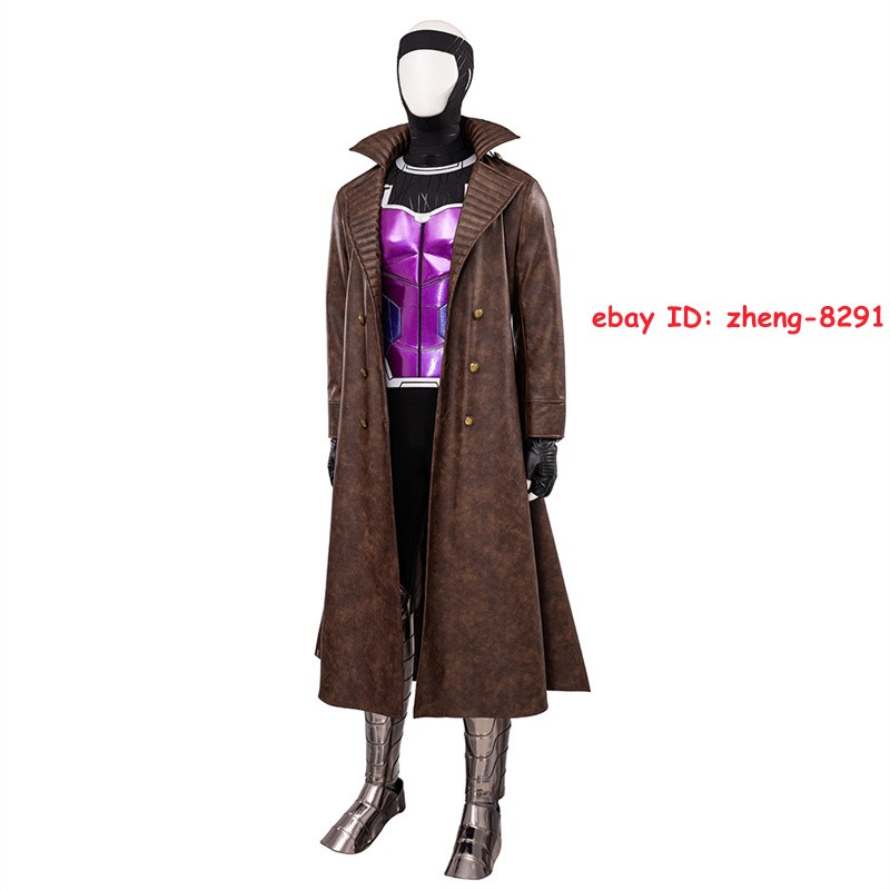 Deadpool & Wolverine Gambit Cosplay Halloween Costume Outfit Superhero Uniform