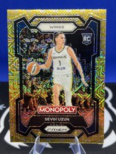 2024 Prizm Monopoly Sevgi Uzun RC /500 WNBA Gold Millionaire Shimmer #22 Rookie