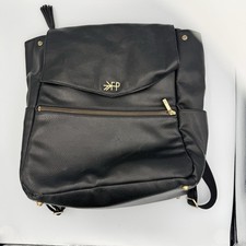 FRESHLY PICKED BLACK Baby Diaper Bag Backpack Vegan Leather Travel