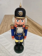 Vtg. Germany East nutcracker soldier w/sword. 13.5".