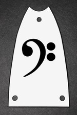 GUITAR TRUSS ROD COVER - Engraved Etch - Fits EPIPHONE Scoop - BASS CLEF Music