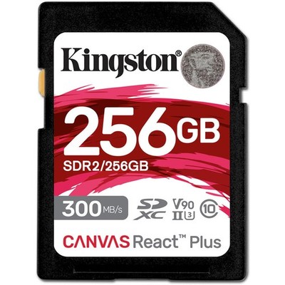 Kingston Technology Canvas React Plus 256GB SDXC UHS-II Memory Card
