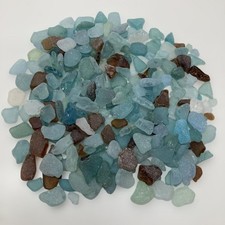 Genuine Sea Glass Surf-Tumbled From Japan 150g 1cm- 0.5cm
