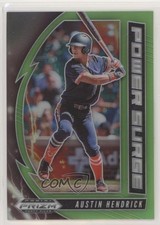 2020 Panini Prizm Draft Picks Power Surge Lime Green 46/75 Austin Hendrick 0st