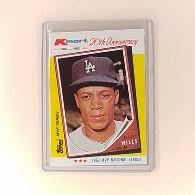 1982 Topps Kmart MVP Series - Maury Wills #2 Los Angeles Dodgers Baseball Card 