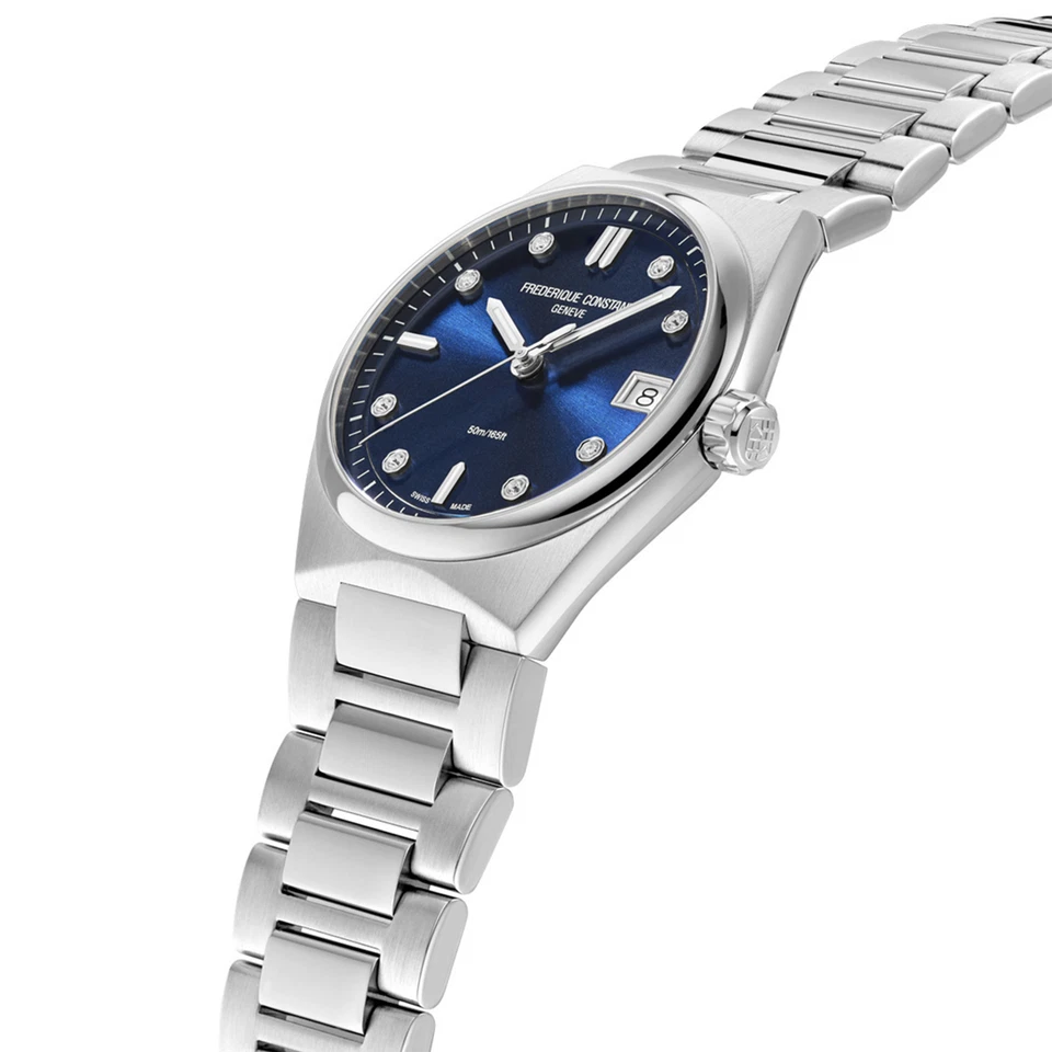 Frederique Constant Watch Highlife Ladies Quartz Blue Dial Diamonds FC-240ND2NH6 - Image 3 of 4
