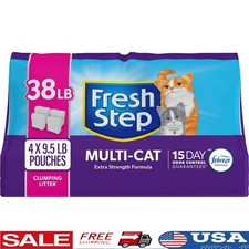 Multi Cat Clumping Litter Odor Control 15 Days Febreze Freshness Low Dust 38lb