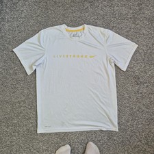 Men’s Fair Condition Nike Livestrong White Dri-FIT T-Shirt Medium