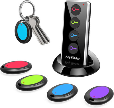 Key Finder,85Db+ Item Locator Tags with 131Ft. Working Range,Wireless Key Tracke