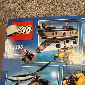 LEGO CITY: Deep Sea Helicopter (60093) - 100% complete with Minifigures
