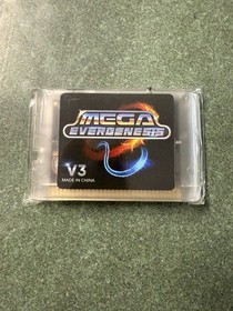 Mega EverGenesis E.D.M.D. Mega EverDrive Sega Mega Drive Cartridge clear  V3.0