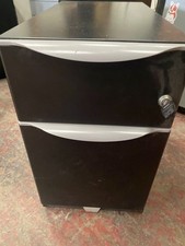 Metal 2 Drawer Mobile Pedestal in Black