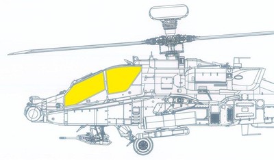 Eduard JX312 1:35 AH-64E Face to be used with Takom