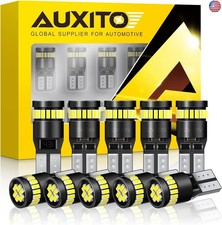 AUXITO 194 LED Light Bulb 6000K White 168 2825 W5W T10 Wedge 24-SMD 3014