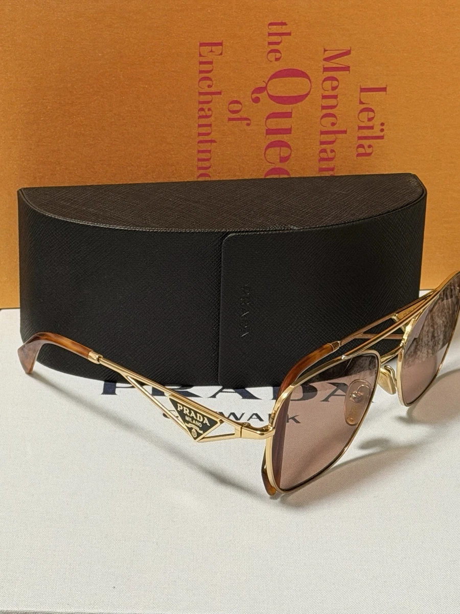 PRADA Gold Aviator Sunglasses for Women for sale | eBay display picture 1