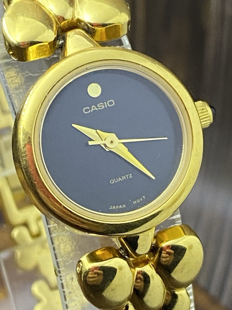 SEIKO 4720-3001 ゴールド レディース 純正ブレス 新品電池 Casio 1747 LTP-2031 Three-Hand Quartz Women's Watch Sz. 20mm New