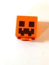 Lego Accessories: Minecraft Pumpkin Head / Jack-o-Lantern Head/ Snow Golem