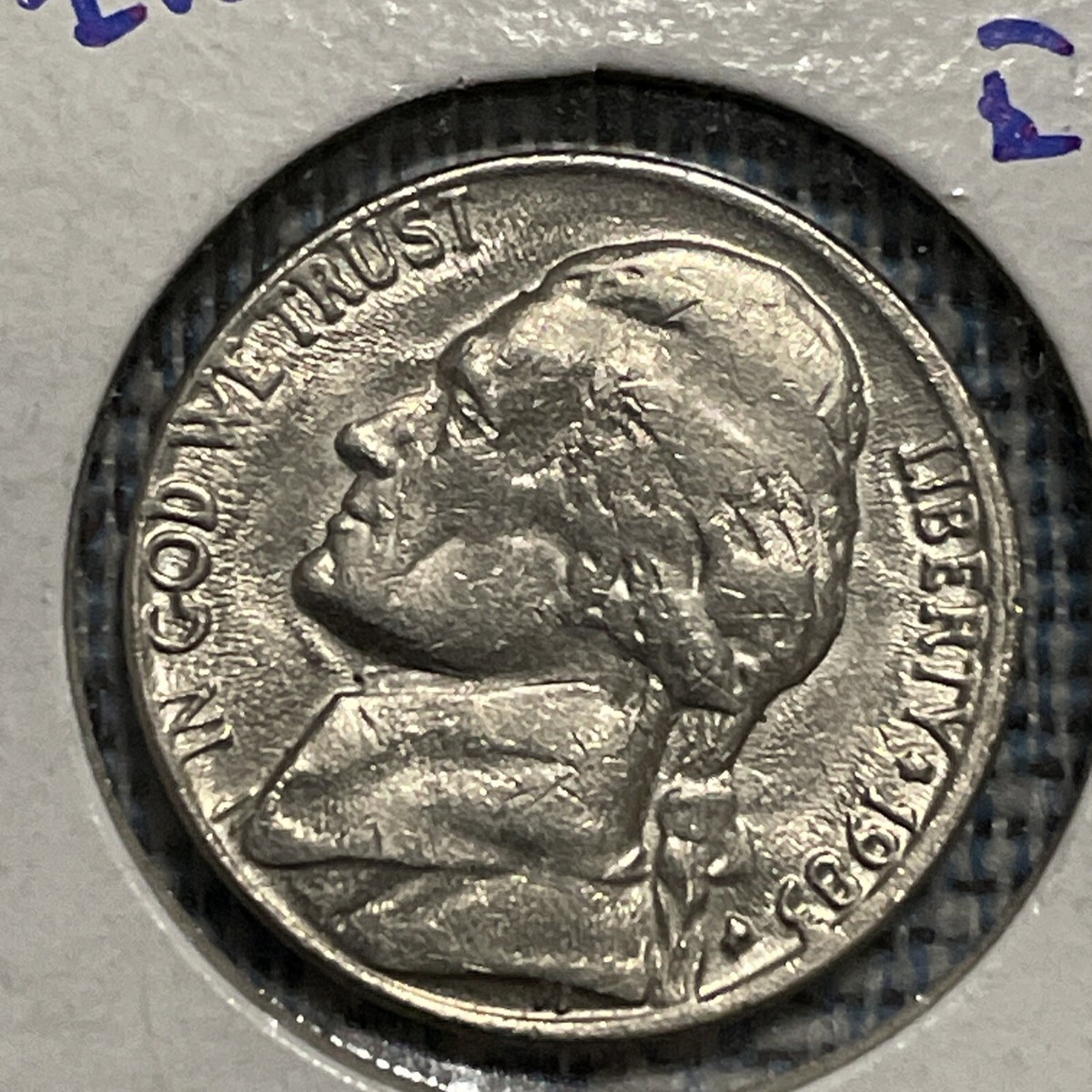 1983 Nickel Die Cap Error And Filled In Mint Mark | eBay