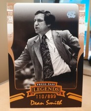2006-07 Press Pass Legends Bronze #/899 Dean Smith #B66 NORTH CAROLINA TAR HEELS