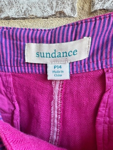 Sundance Wide Leg 100% Linen Beach Lounge Pants Women's Size 14 petite - Picture 3 of 8