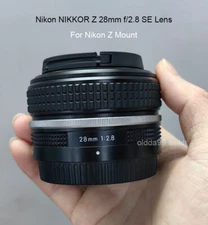 Nikon NIKKOR Z 28mm f/2.8 SE Lens with Caps for Nikon Z Mount Mirrorless Camera