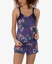 Linea Donatella Lainie Trellis Cami Shorts Sleep Set Floral M