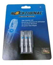 Rage Nockturnal H High Visibility LED Lighted Arrow Nocks 3pk Blue NT-414