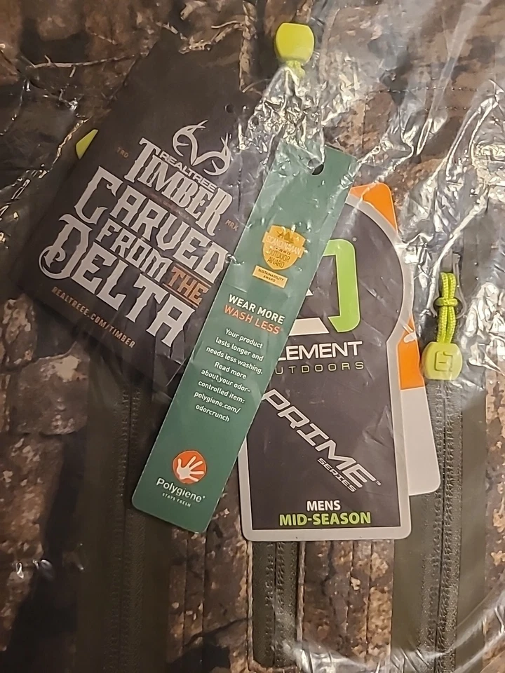 Element Outdoors Men's Prime 1/4 Zip Hooded Jacket (Realtree Timber) MEDIUM - Image 2 of 3