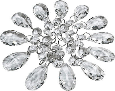 Pack Of 24 Teardrop Chandelier Prisms Candle Chandelier Crystal Pendants Glass P