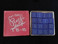 Antikes 15er Legespiel Geduldsspiel Schiebespiel