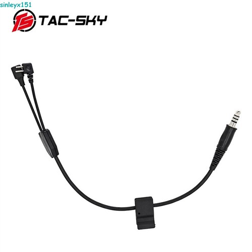 Tac-sky Y Cable Taktyczny zestaw słuchawkowy z redukcją szumów Ipsc Comtac I Ii Iii/peltor - Zdjęcie 10 z 11